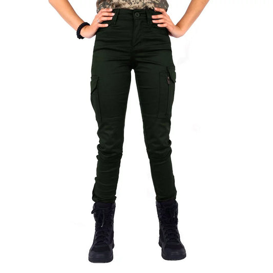 Calça Feminina Elegante Estilo Bélica