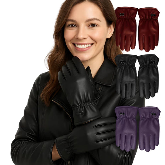 Luva Térmica Velutto Rider – Couro Resistente a Água e Touchscreen