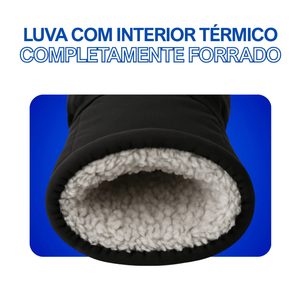 Luva Térmica Velutto Rider – Versatilidade e aconchego com pelinho interno